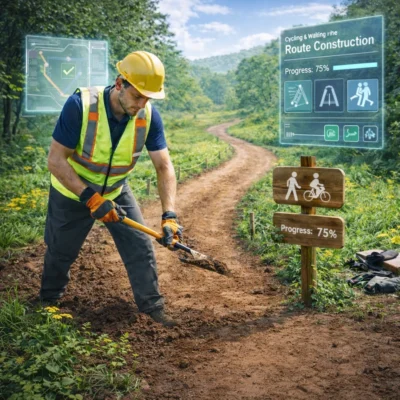 Cycling and walking routed design