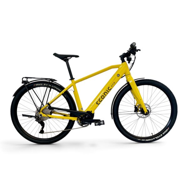 Econic One City Bandit електрически велосипед с Bafang M410 централен мотор, 460Wh батерия, калници и багажник